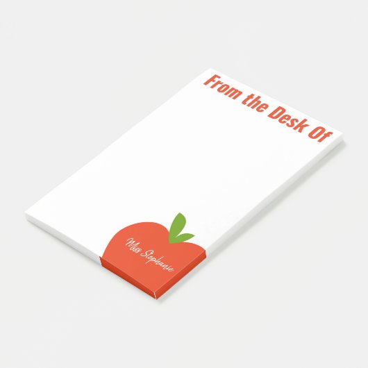 Apple Post It Notes for Teachers (Schuin)