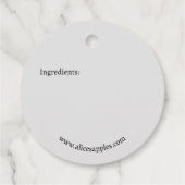 Apple Prijs Label Zelfgemaakte Condiment (Achterkant)