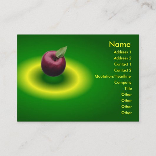 Apple-profielkaart Visitekaartje (Voorkant)