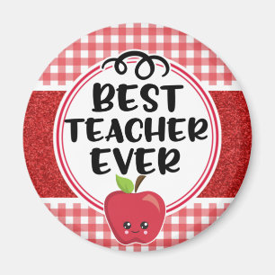 Apple Pset Teacher Appreciation Best Teacher Ever Magneet