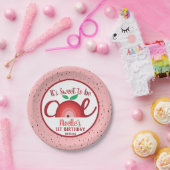 Apple Rainbow, lief om 1, 1-jarige krant te zijn Papieren Bordje (Feest)