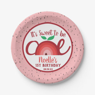 Apple Rainbow, lief om 1, 1-jarige krant te zijn Papieren Bordje