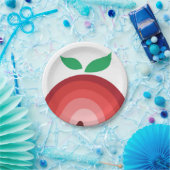 Apple Rainbow, Shades of Red & Roze Papieren Bordje (Feest)