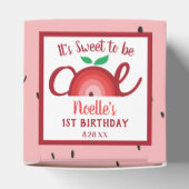 Apple Rainbow, Sweet om één, 1e verjaardag te zijn Bedankdoosjes (Bovenkant)