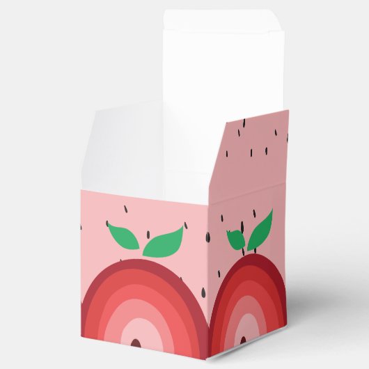 Apple Rainbow, Sweet om één, 1e verjaardag te zijn Bedankdoosjes (Geopend)