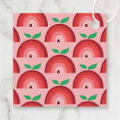 Apple Rainbow, Sweet om één, 1e verjaardag te zijn Bedankjes Labels (Achterkant)