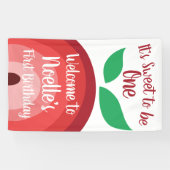 Apple Rainbow, Sweet om één, 1e verjaardag te zijn Spandoek (Horizontaal)