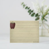 Apple Recipe Card Briefkaart (Staand voorkant)