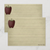 Apple Recipe Card Briefkaart (Voorkant / Achterkant)