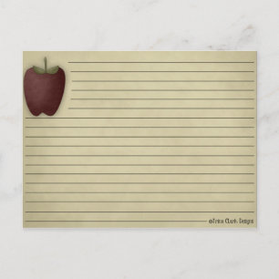 Apple Recipe Card Briefkaart