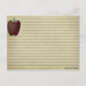 Apple Recipe Card Briefkaart (Voorkant)