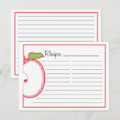 Apple Recipe Card Briefkaart (Voorkant / Achterkant)