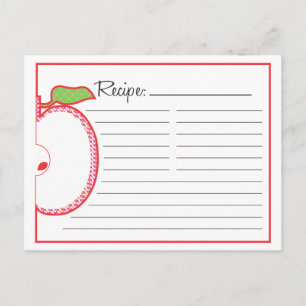Apple Recipe Card Briefkaart