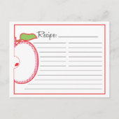 Apple Recipe Card Briefkaart (Voorkant)