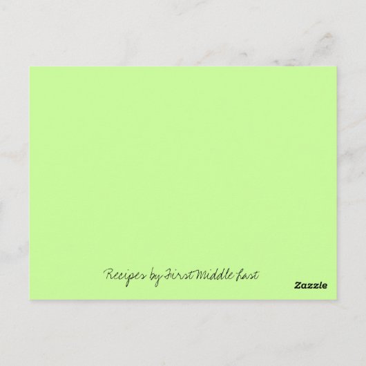  Apple Recipe Card Briefkaart (Achterkant)