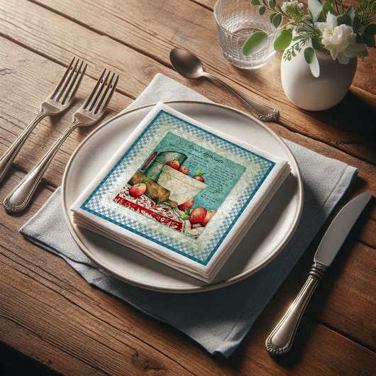 Apple Recipe Ephemera ontkoppeling Servet