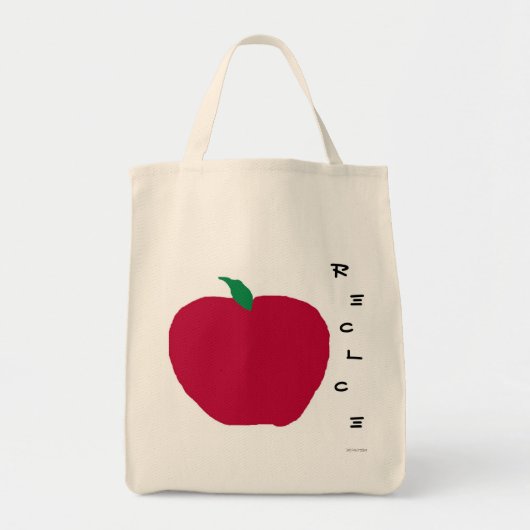 Apple Recyclen Grocery Bag Tote Bag (Voorkant)