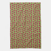 Apple Red Fruit Illustration Pattern Kitchen Towel Theedoek (Verticaal)