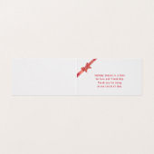 Apple Red Ribbon-kerstfoto Kaart (Binnenkant ongevouwen)