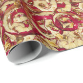 Apple restjes collage willekeurig patroon cadeaupapier (Rol Hoek)