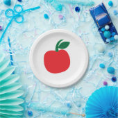 Apple Rode Appel Fruit Feest Papieren Bordje (Feest)