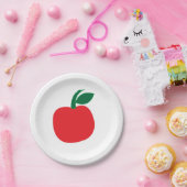 Apple Rode Appel Fruit Feest Papieren Bordje (Feest)