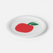 Apple Rode Appel Fruit Feest Papieren Bordje (Gekanteld)