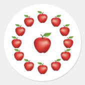 Apple, Rode Delicious Sticker (Voorkant)