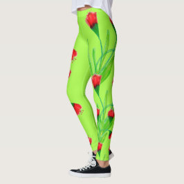 Apple rood en Limoen Leggings