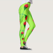 Apple rood en Limoen Leggings (Rechts)