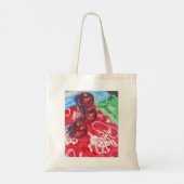 "Apple Round-up" oliehoudende verf Tote Bag (Achterkant)