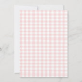 Apple Roze Strik preppy Coquette 1e verjaardag Kaart (Achterkant)