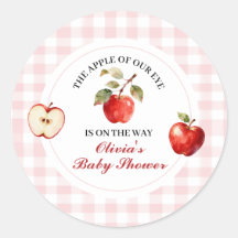 Apple Roze Strikje Preppy Coquette Baby Shower