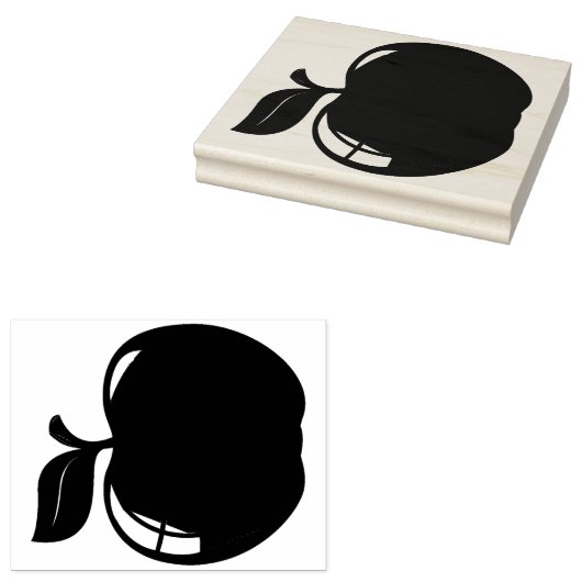 Apple Rubber Stamp Rubberstempel (Gestempeld)