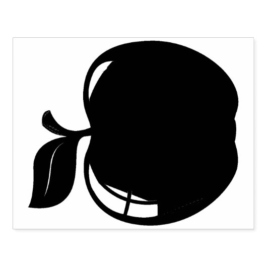 Apple Rubber Stamp Rubberstempel (Afrduk)
