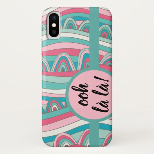 Apple/Samsung Ooh la! Monogram Vet Case-Mate iPhone Case (Achterkant)