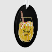 Apple Sangria Gepersonaliseerd Ornament (voorkant)