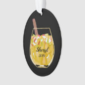 Apple Sangria Gepersonaliseerd Ornament (voorkant)