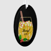 Apple Sangria Personalized Ornament (voorkant)