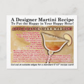 Apple Sauce Cake Martini Recept Briefkaart (Voorkant)