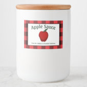 Apple Sauce Canning Phold H Food Label Voedselcontainer Etiket (Voorkant)