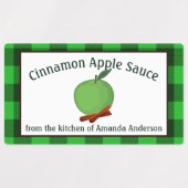 Apple Sauce Cinnamon Pslaat G Pset Food Label (Design 2)