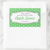Apple Sauce conservert groene etiketten met etiket (Tas)