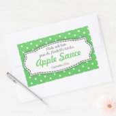 Apple Sauce conservert groene etiketten met etiket (Envelop)
