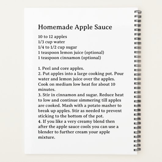 Apple Sauce Kalender Planner (Achterkant)