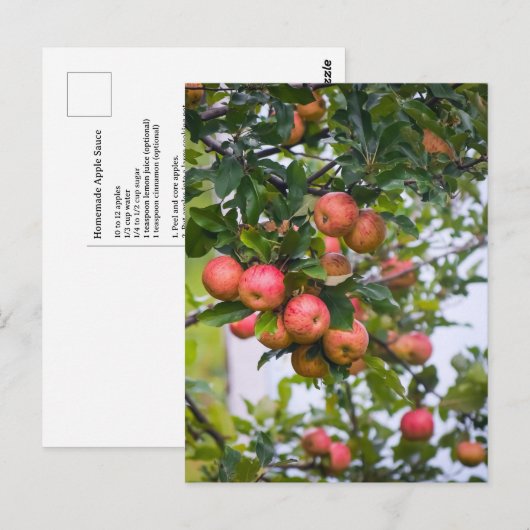 Apple Sauce Recept Briefkaart (Voorkant / Achterkant)