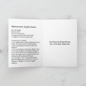 Apple Sauce Recept Feestdagen Kaart (Binnen)