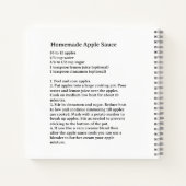 Apple Sauce Recept Notitieboek (Achterkant)