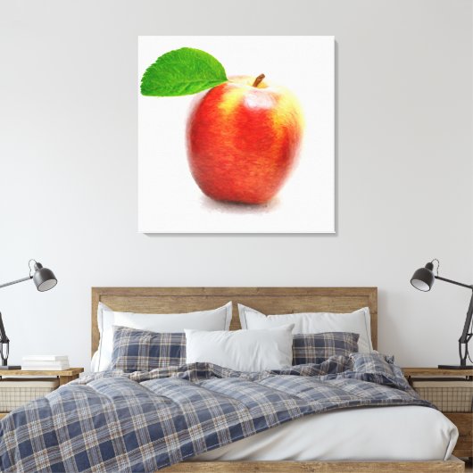 Apple-schilderdoek Canvas Afdruk (Insitu (Slaapkamer))