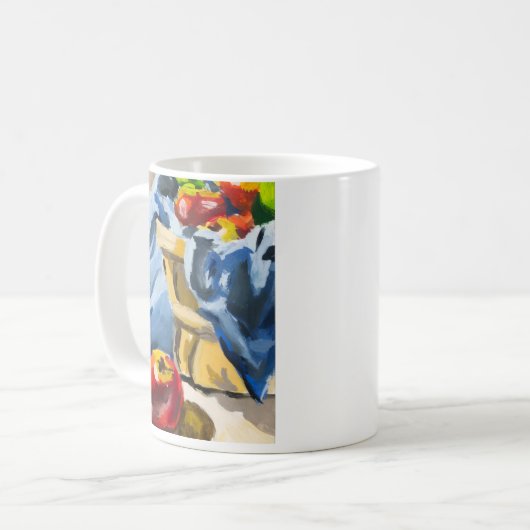 Apple schilderij mok (Voorkant links)